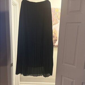 Elegant Black Pleated Skirt